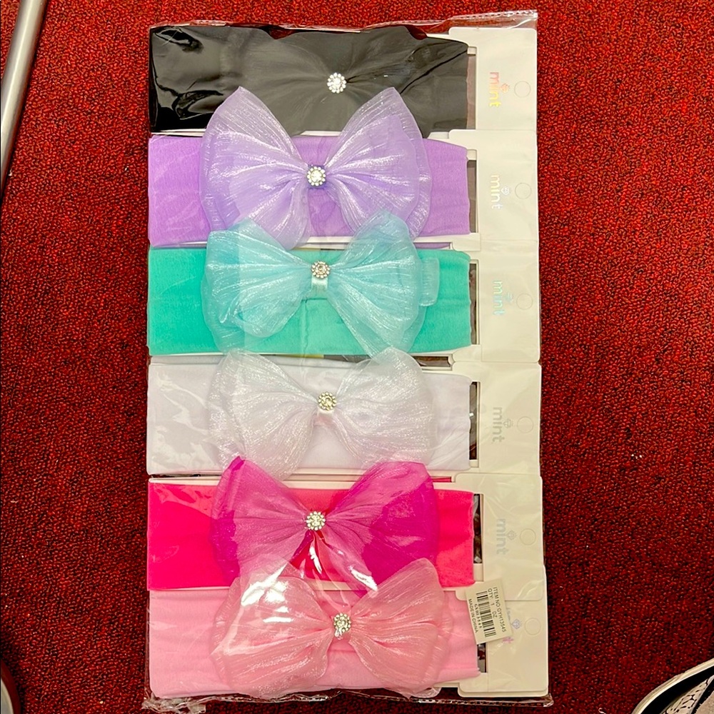 Mint Black and Purple Hair Accessories Set